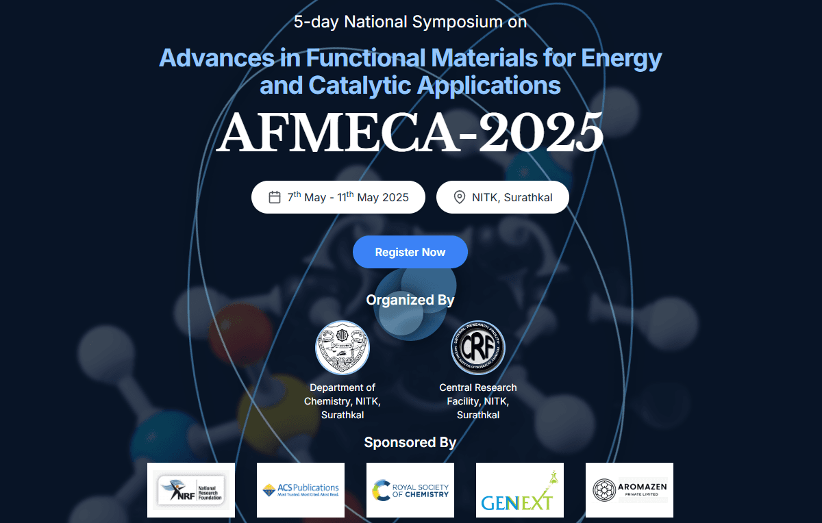 National Symposium on Advances in Functional Materials  for Energy and Catalytic Applications  (AFMECA-2025)